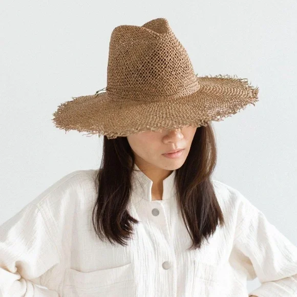 GIGI PIP Tessa Seagrass Fedora Hat - Picture 1 of 5